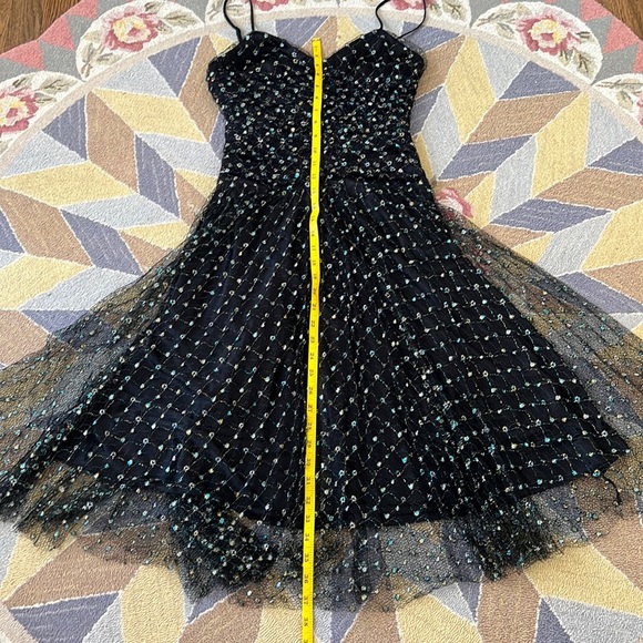 VINTAGE BETSEY JOHNSON BNWT NEW TULLE LACE PROM BARBIE MIDI DRESS XS S 0 2 4 - Picture 6 of 15